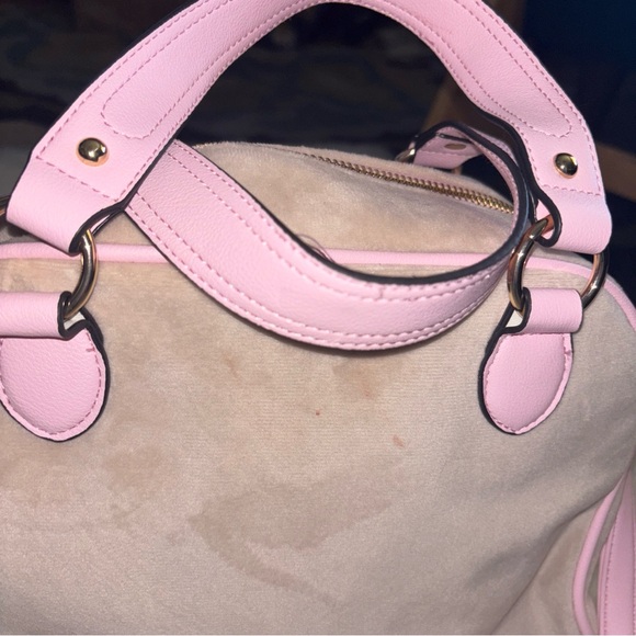 Juicy Couture Pink and Tan Satchel